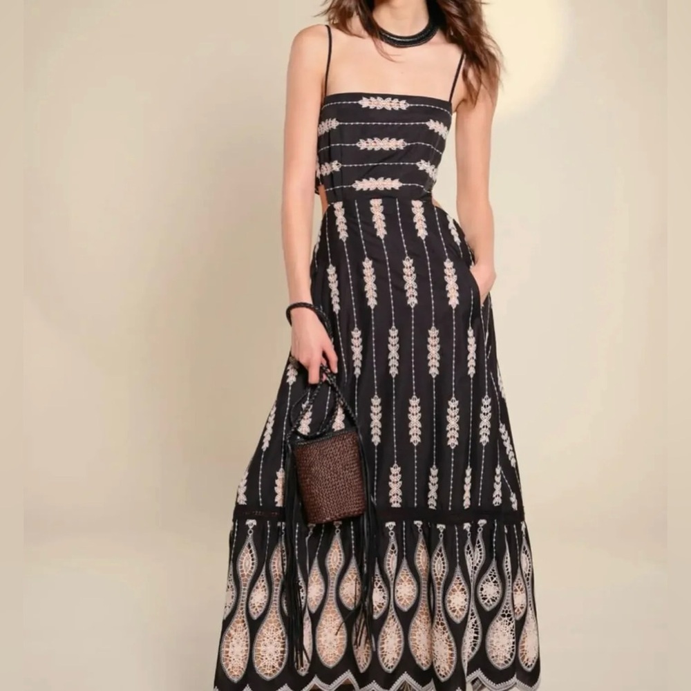 NWT New Johanna Ortiz Nostalgica Midi Dress Size 2